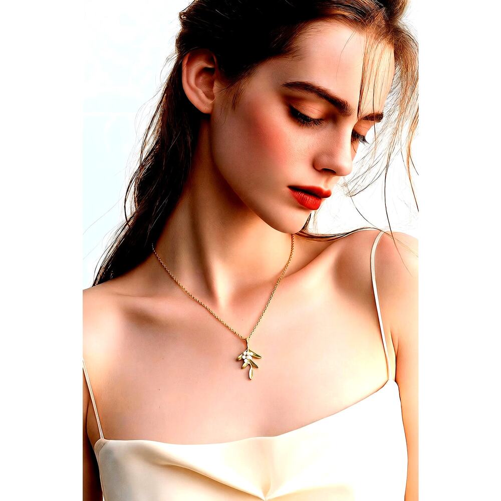 Michael Michaud Flowering Myrtle Pendant Necklace
